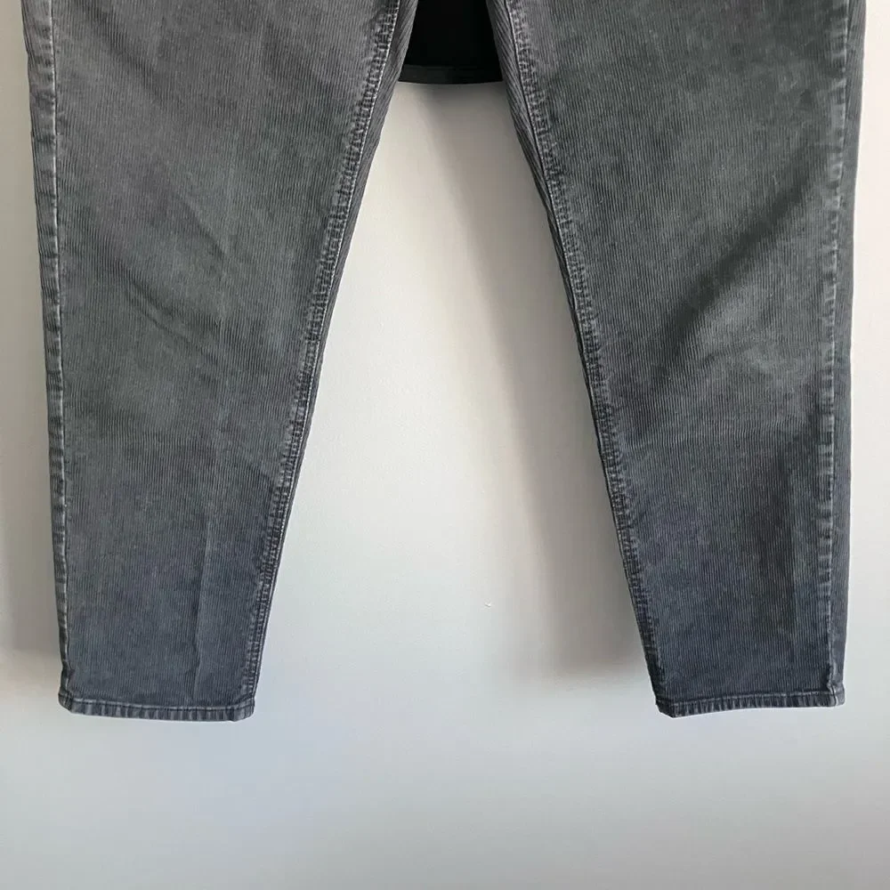 AMERICAN EAGLE Grey Corduroy High Rise Pants Size 0 - Picture 8 of 14